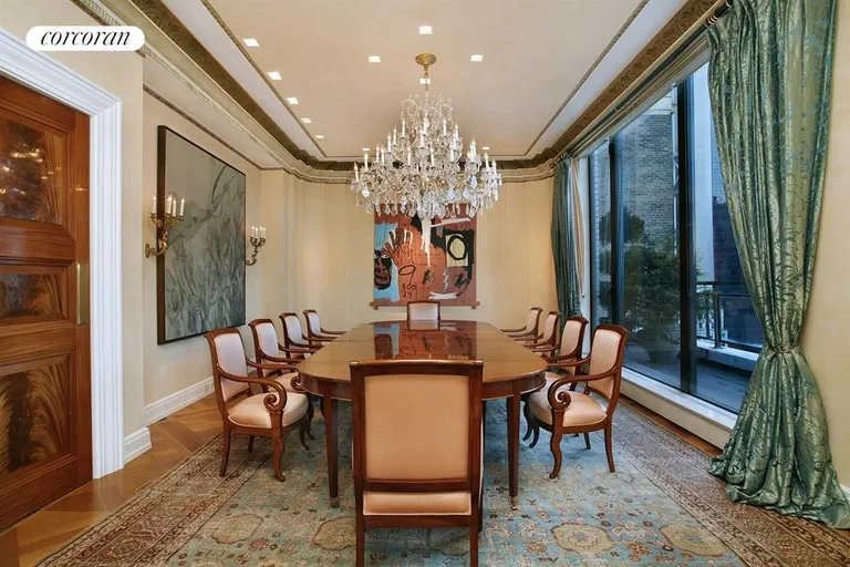 New York City Real Estate | View 785 Fifth Avenue, PH17-18 | Dining Room with Seating for 22 | View 5