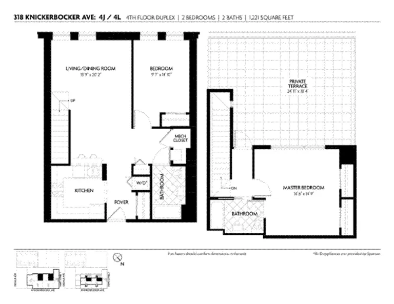318 Knickerbocker Avenue, 4J | floorplan | View 8