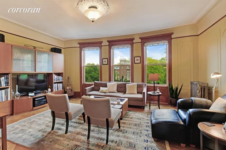 New York City Real Estate | View 90 Prospect Park West, 4L | Living Room | View 2