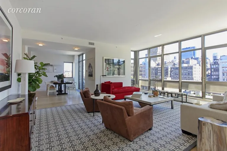 New York City Real Estate | View 124 West 23rd Street, 12A | Living Room | View 3