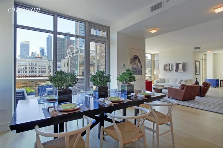 New York City Real Estate | View 124 West 23rd Street, 12A | Dining Room | View 5