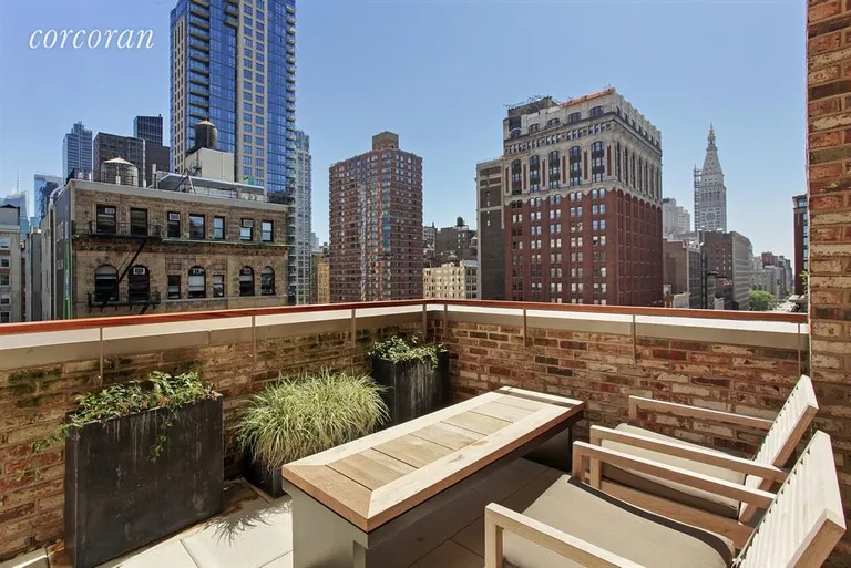 New York City Real Estate | View 124 West 23rd Street, 12A | Terrace | View 11