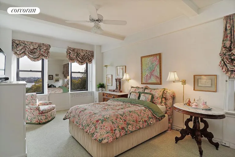 New York City Real Estate | View 130 East End Avenue, 9B | Master Bedroom with River Views | View 2