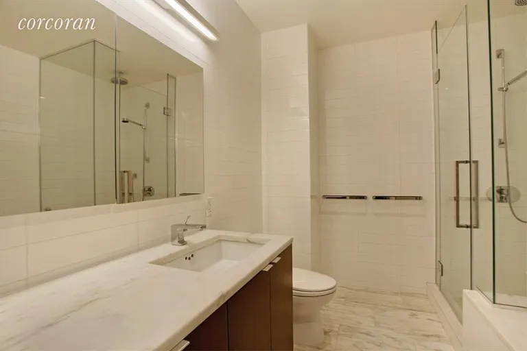 New York City Real Estate | View 101 Warren Street, 9E | Master Bathroom | View 7