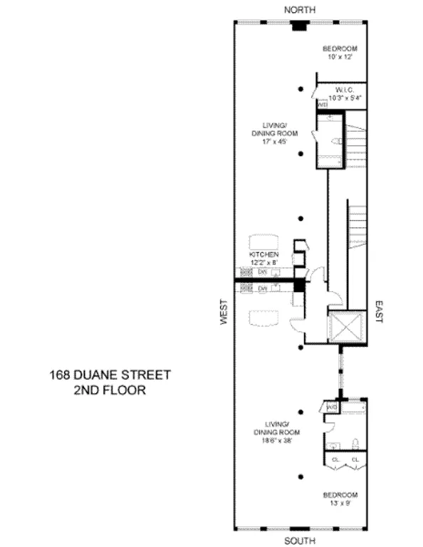 168 Duane Street, 2FL | floorplan | View 7