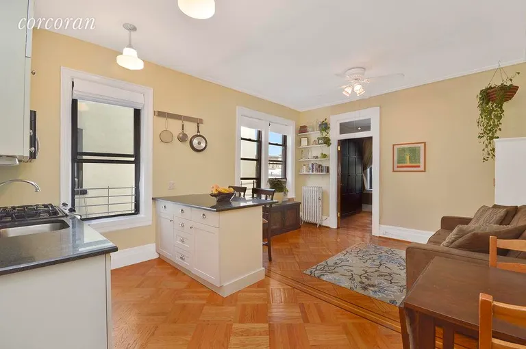 New York City Real Estate | View 813 8th Avenue, 4R | Open Windowed Kitchen | View 2