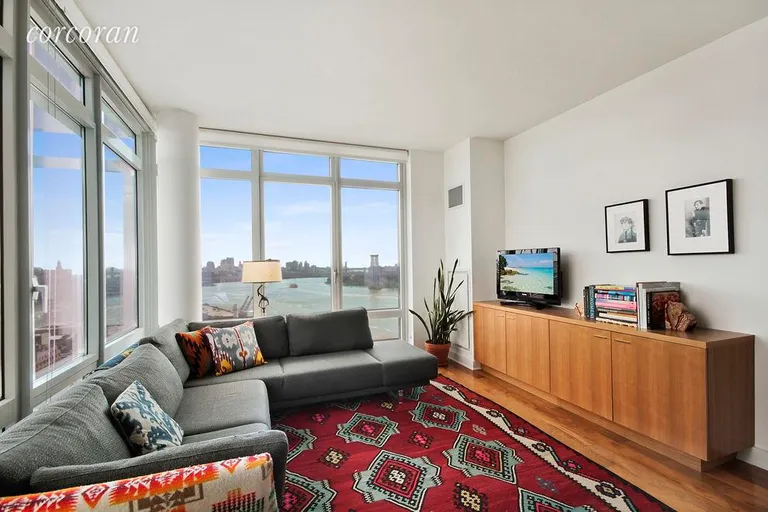 New York City Real Estate | View 2 Northside Piers, 25L | 2 Northside Piers #25L, Brooklyn (LivingRoom) | View 5