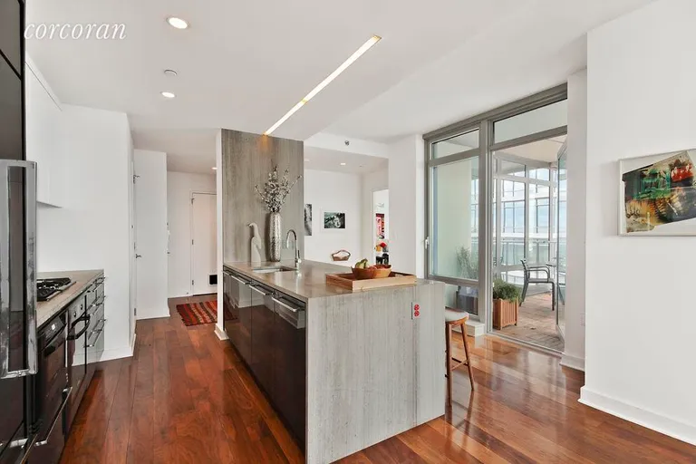 New York City Real Estate | View 2 Northside Piers, 25L | 2 Northside Piers #25L, Brooklyn (Kitchen) | View 4