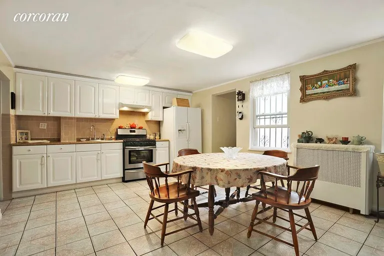 New York City Real Estate | View 172 13th Street | Big and open eat-in kitchen facing the back yard. | View 6