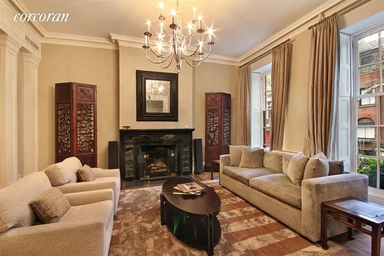 New York City Real Estate | View 273 Hicks Street | Front parlor living room | View 2