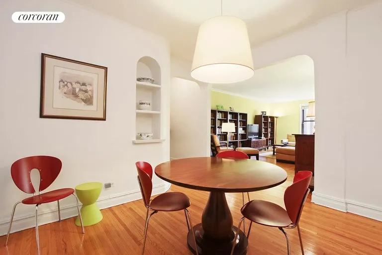 New York City Real Estate | View 20 Plaza Street East, D2 | Dining foyer showcases original archways | View 3