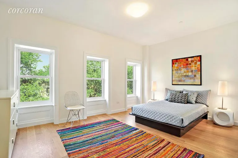 New York City Real Estate | View 154 President Street | Spacious Bedroom #4 with Tree Top Views | View 7