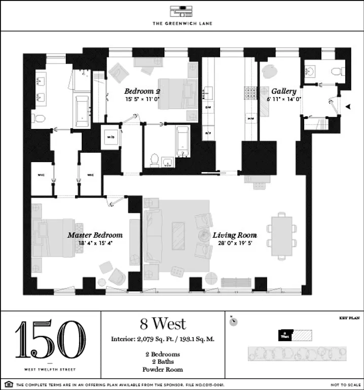 150 West 12th Street, 8 WEST | floorplan | View 4