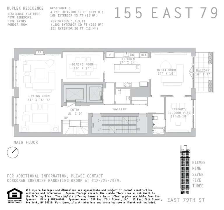 155 East 79th Street, DUPLEX 9 | floorplan | View 26