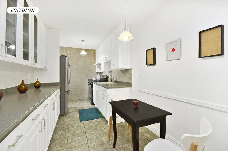 New York City Real Estate | View 243 McDonald Avenue, 6d | Large eat-in-kitchen with window | View 4