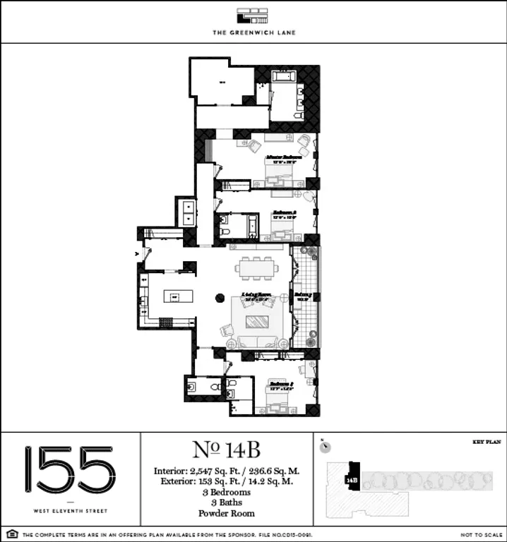 155 West 11th Street, 14B | floorplan | View 3