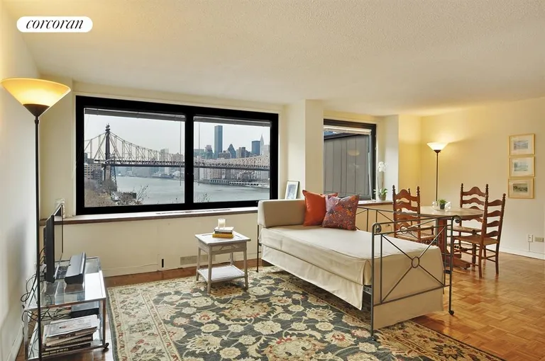 New York City Real Estate | View 531 Main Street, 928 | Living Room | View 2
