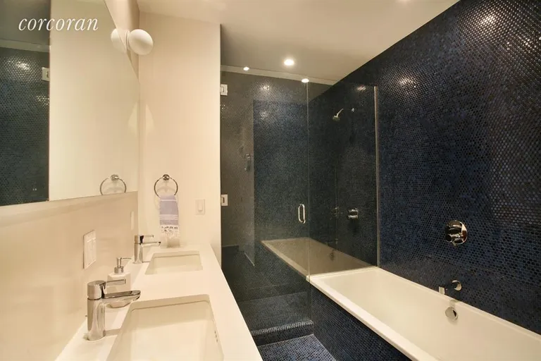 New York City Real Estate | View 29 Tiffany Place, 5EF | Master Bathroom | View 6