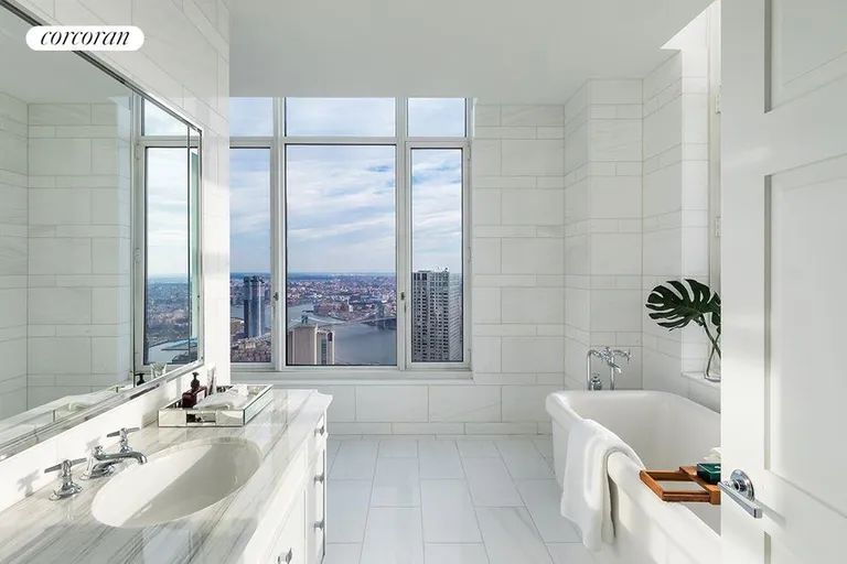 New York City Real Estate | View 30 Park Place, PH82 | Master Bathroom | View 9