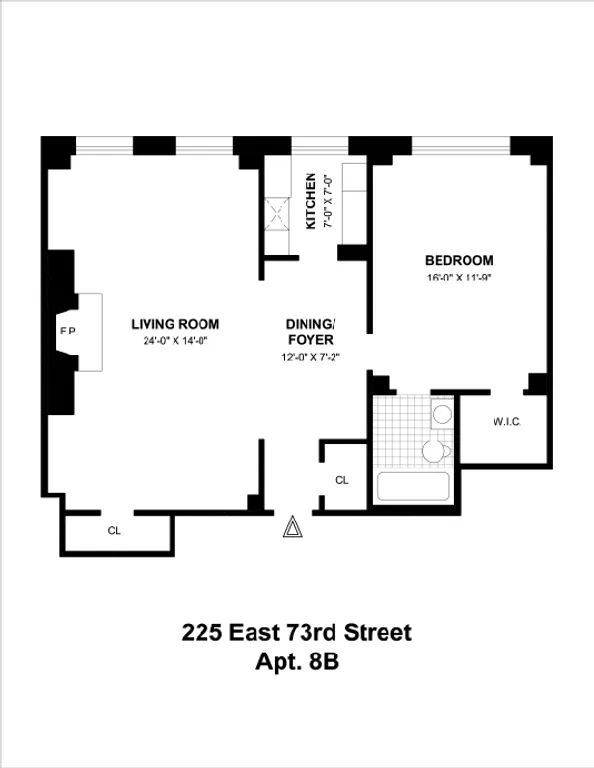 225 East 73rd Street, 8B | floorplan | View 4