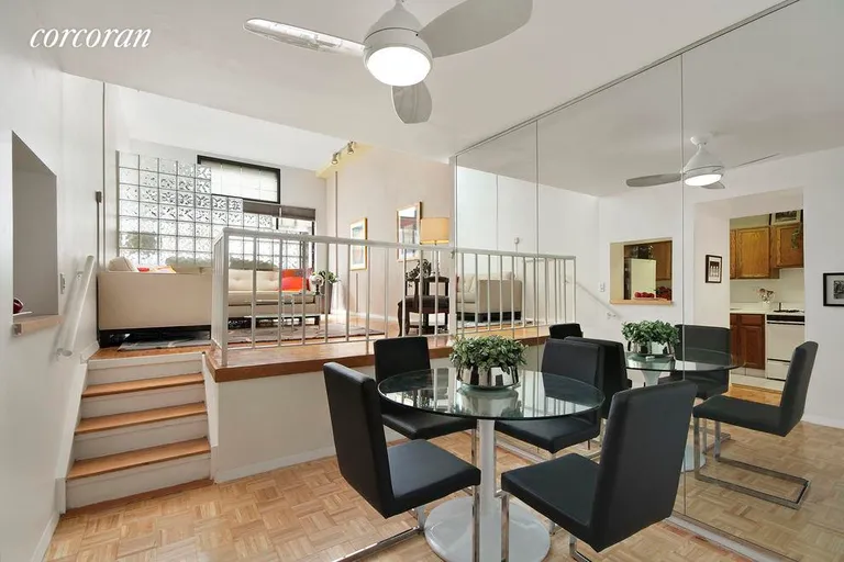 New York City Real Estate | View 77 Bleecker Street, 714 | Dining area with comfortable seating. | View 2