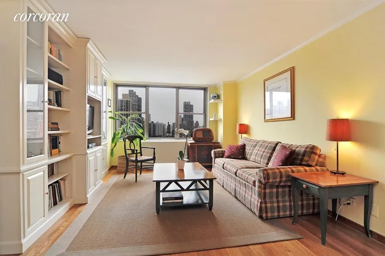 New York City Real Estate | View 301 East 79th Street, 18H | Living Room with Fabulous Open Views | View 2