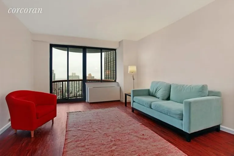 New York City Real Estate | View 45 East 25th Street, 40A | Large living room with private balcony! | View 2
