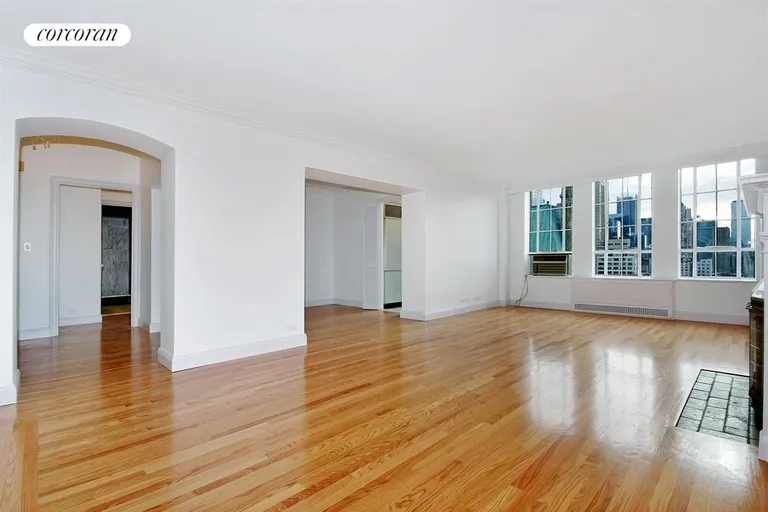 New York City Real Estate | View 350 West 57th Street, 16A | Living Room / Dining Room | View 8