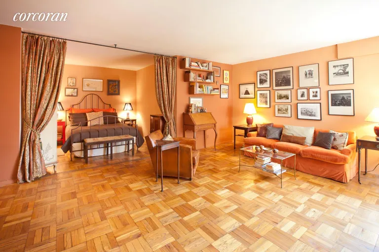 New York City Real Estate | View 20 East 9th Street, 5E | Large bedroom alcove with king bed | View 2