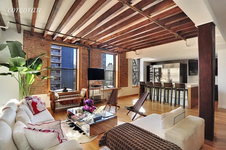 New York City Real Estate | View 520 Laguardia Place, 6N | Living Room | View 2