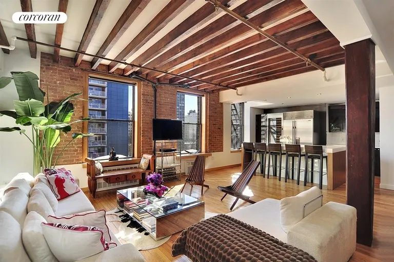 New York City Real Estate | View 520 Laguardia Place, 6N | Living Room | View 8