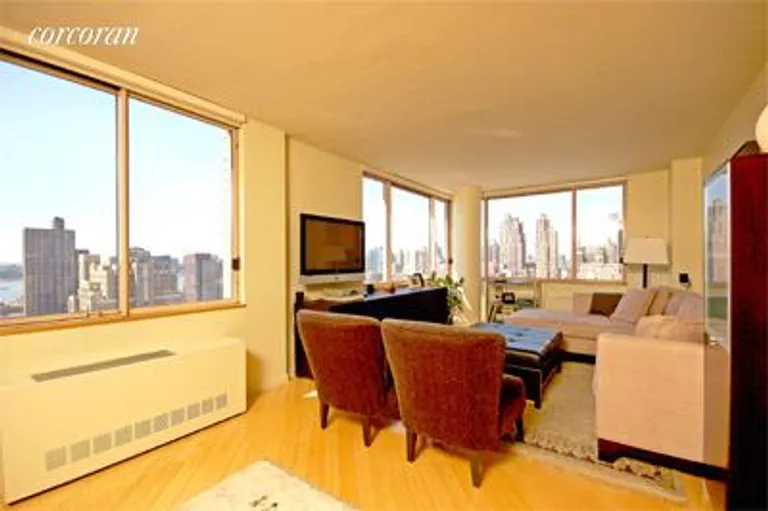 New York City Real Estate | View 350 West 50th Street, 27F | 2 Beds, 2 Baths | View 1