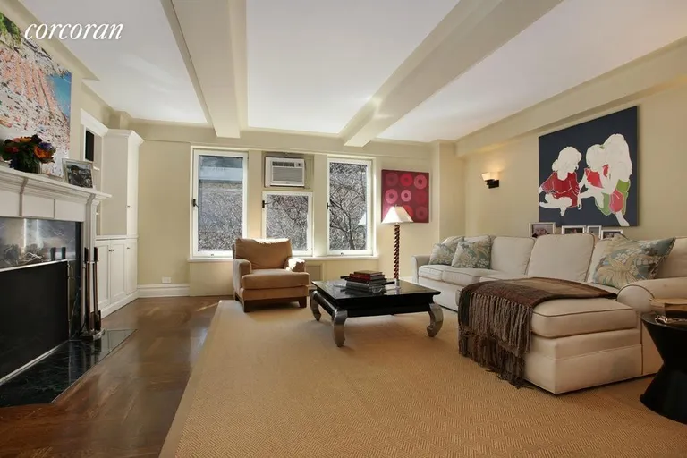 New York City Real Estate | View 111 East 88th Street, 5B | Large LR w/woodburning fireplace | View 2