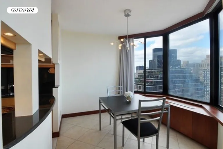 New York City Real Estate | View 300 East 93rd Street, 34C | Eating with a view! | View 4