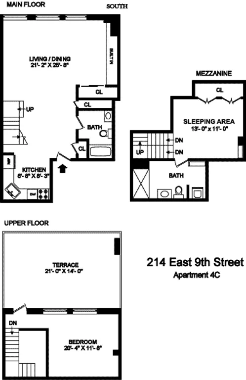 214 East 9th Street, 4C | floorplan | View 8