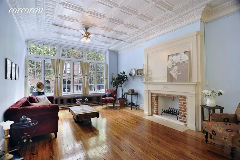 New York City Real Estate | View 5 Great Jones Street, 2 FL | 1 of 2 wood burning fireplaces | View 2