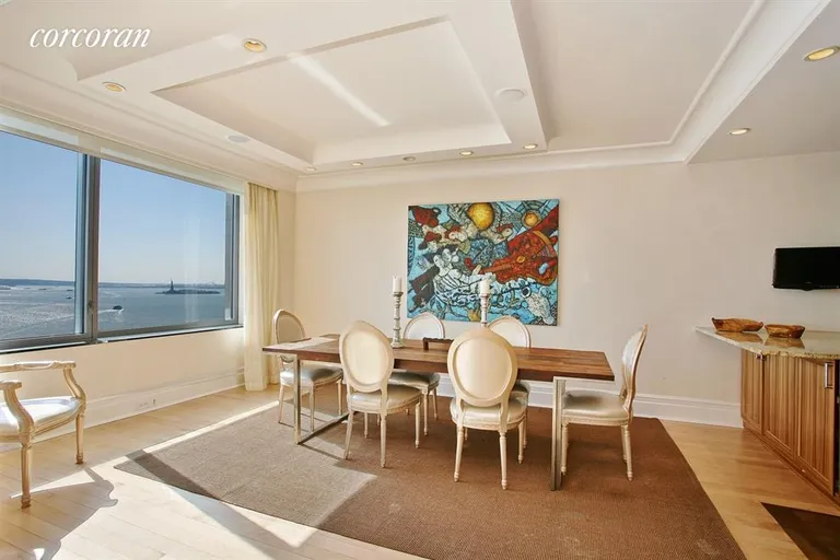 New York City Real Estate | View 10 West Street, 21E | Dining Room | View 3