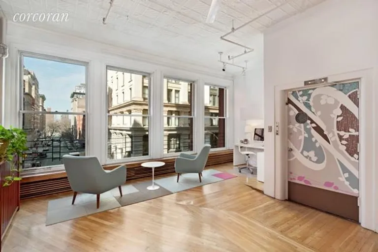 New York City Real Estate | View 716 Broadway, 3 FL | Office alcove and park view | View 2