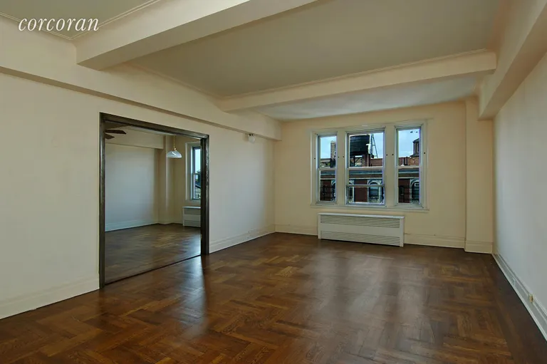 New York City Real Estate | View 470 West End Avenue, 15B | Lavish bright living room, adjacent to dining room | View 2