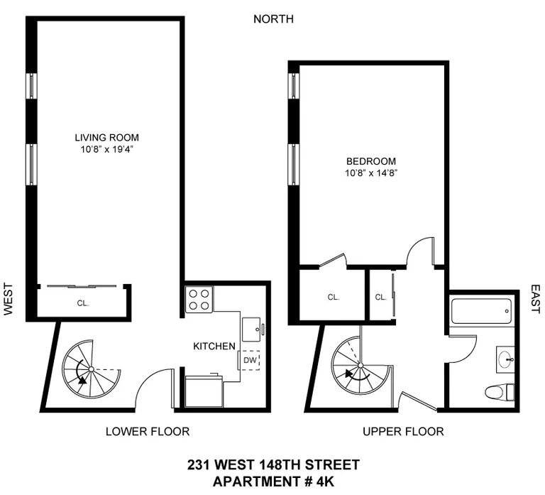 231 West 148th Street, 4K | floorplan | View 5