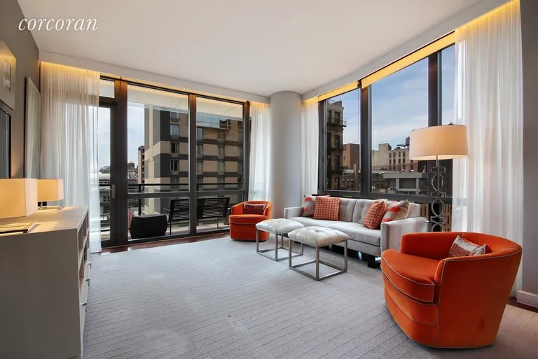 New York City Real Estate | View 101 West 24th Street, 9B | Living Room has South and West Exposures! | View 3
