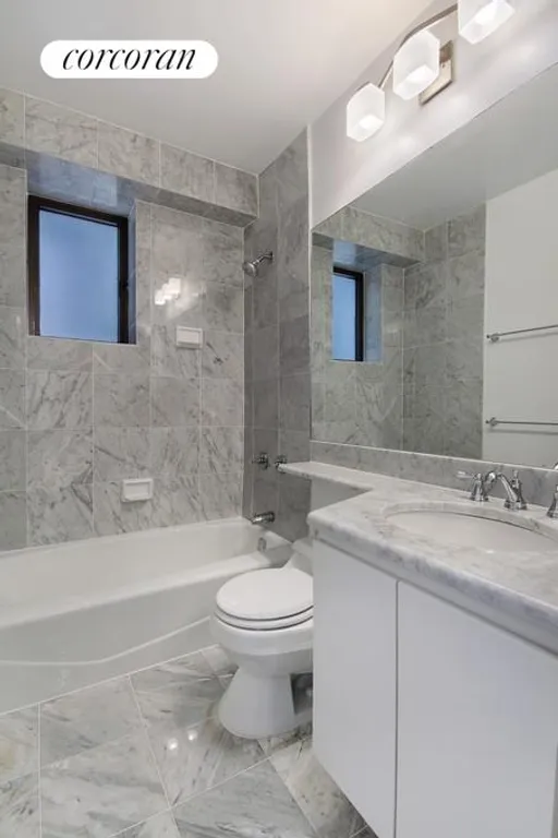 New York City Real Estate | View 45 East 25th Street, 10A | Windowed Bath Refinished in Carerra Marble! | View 4