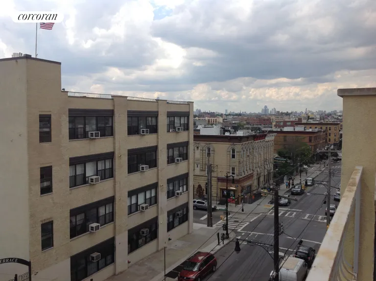 New York City Real Estate | View 93 Wyckoff Avenue, 2B | Manhattan skyline views from common roof deck | View 6