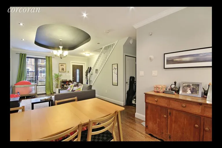 New York City Real Estate | View 189A Schaefer Street, 2 | Spacious dining and living area on parlor level! | View 2