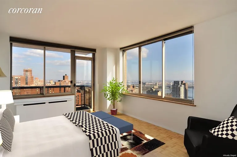 New York City Real Estate | View 200 East 89th Street, 38D | Master Bedroom | View 2