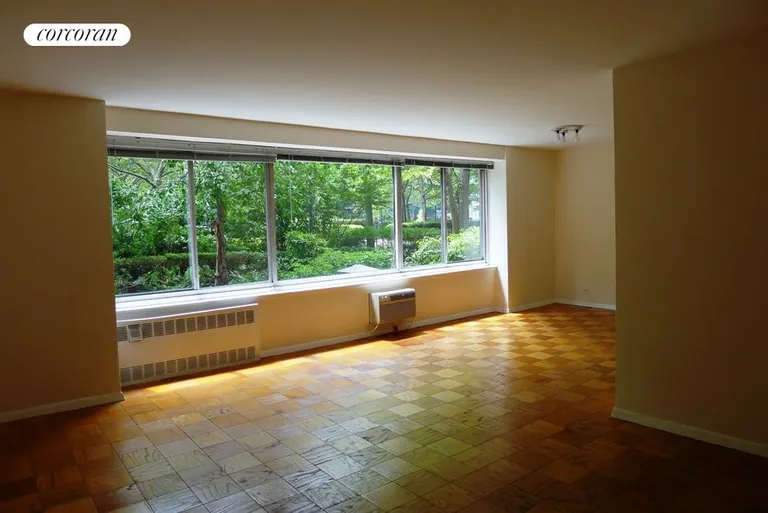 New York City Real Estate | View 400 Central Park West, 1L | View to the Garden | View 4