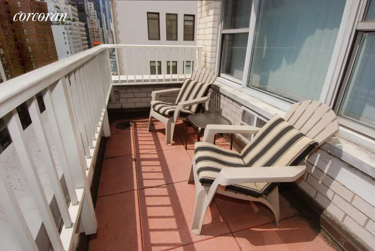 New York City Real Estate | View 153 East 57th Street, 16H | terrace accommodates chairs, tables & more! | View 3