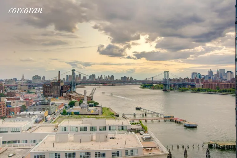New York City Real Estate | View 2 Northside Piers, 19B | Actual view from #19B | View 2