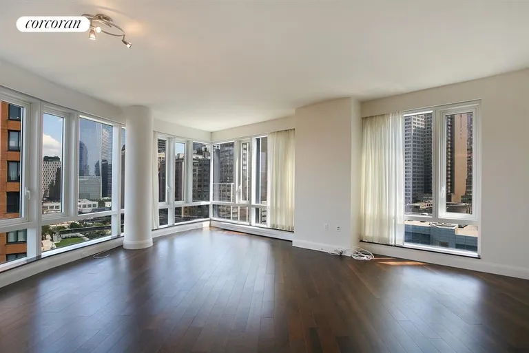 New York City Real Estate | View 70 Little West Street, 14B | Living Room | View 10