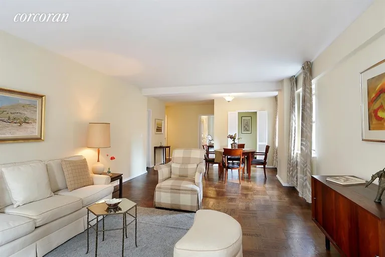New York City Real Estate | View 35 Park Avenue, 9G | Living Room / Dining Room w/hardwood floors  | View 2
